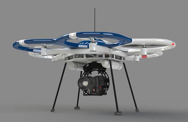 UAV's can safely capture shots that were historically done with helicopters with no impact to sets from rotor down-wash. UAV's allow for greater freedom of movement for camera and can capture shots with limited physical space.